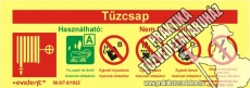 TK06 - Hydrant Photoluminescent, 2 mm thick, plastic board, 240 x 85 mm