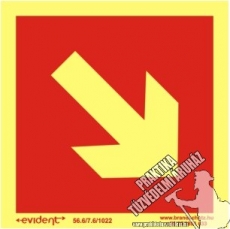 EJ01 – Other security sign photoluminescent board, 2 mm thick, 150 x 150 mm