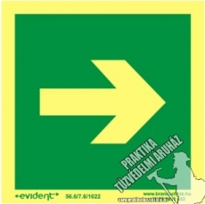 EJ04 - Other security sign photoluminescent board, 2 mm thick, 150 x 150 mm