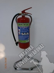 0008A Chromed, Office bracket for 6 kg, 9 kg powder extinguisher, powderextinguisher