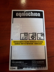 0134 -Ogniochron 3 kg powder extinguisher label, powderextinguisher label