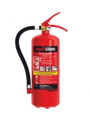 0004Ó Ogniochron Manometer 4 kg powder extinguisher ABC powderextinguisher 27A 144BC fire rating
