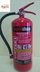 0666Q -Ogniochron 6 kg powder extinguisher ABC powderextinguisher 34A 233BC fire rating