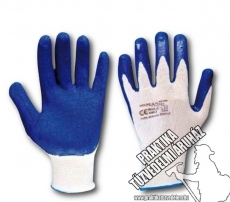 ARWNYLB1 - White polyester knitted gloves 