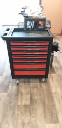 SKOMPLSZER- Complett tool cabinet with 309 elements, material storage repairingcabinet, with 7 drawers, 250 kg carrying capacity, 97x77x46 cm, repairing cabinet