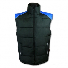 ABZRPIK- Water-repellent, water resistant, padded waistcoast, winter, black