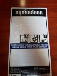0165-Ogniochron 6 liter foam extinguisher label, foamextinguisher, fire extinguisher, 6 L