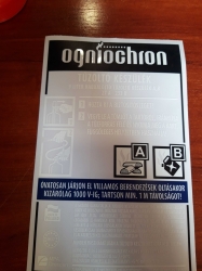 0166-Ogniochron 9 liter habbal oltó tűzoltó készülékhez matrica, habbaloltó tűzoltó készülék, 9 L, 9 literes